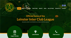 Desktop Screenshot of leinsterleague.com