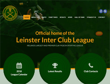 Tablet Screenshot of leinsterleague.com